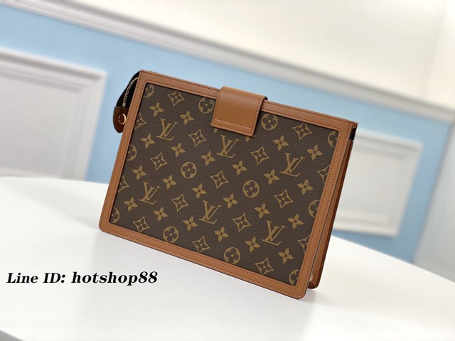 路易威登LV手包 M69184 老花 Pochette Dauphine手袋 LV新款女士手拿包 xxlv2572